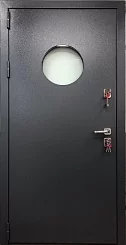 Дверь EIW90 наружная противопожарная с круглым стеклом 2050*950 в Москве