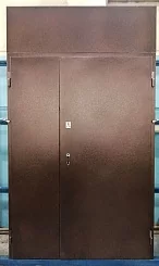 Дверь техническая полуторная с фрамугой 2200*1300 в Москве